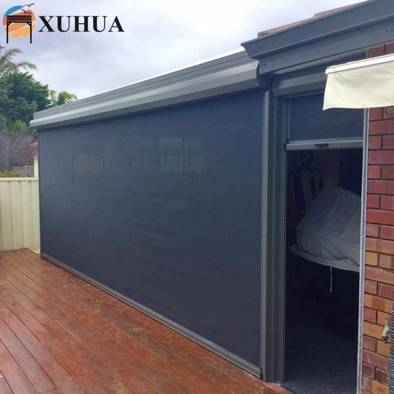Xuhua DIY Motorized Windproof Outdoor Window Waterproof Patio Outdoor Blinds Shade