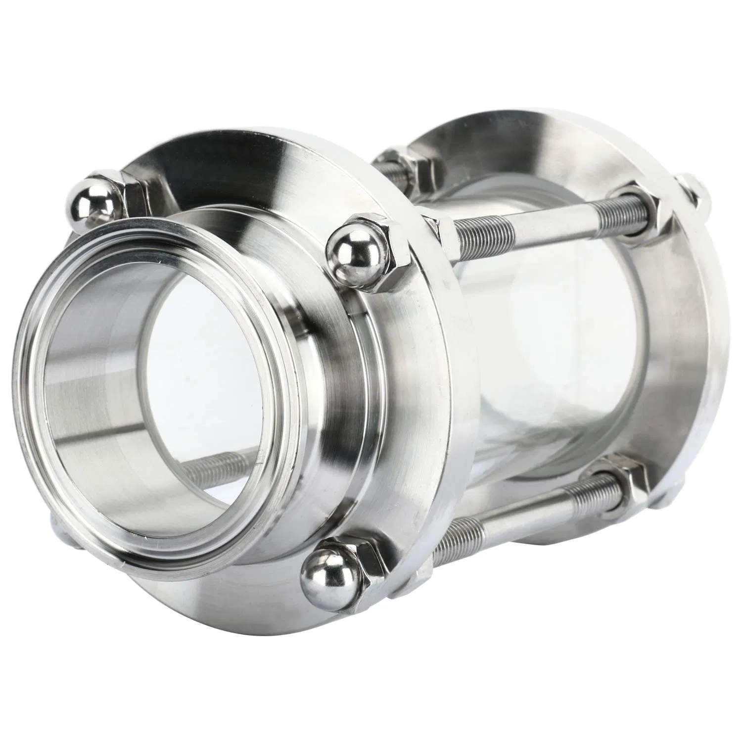 SS304/316 Sanitary Food Grade in Line Clamp Straight Sight Glass