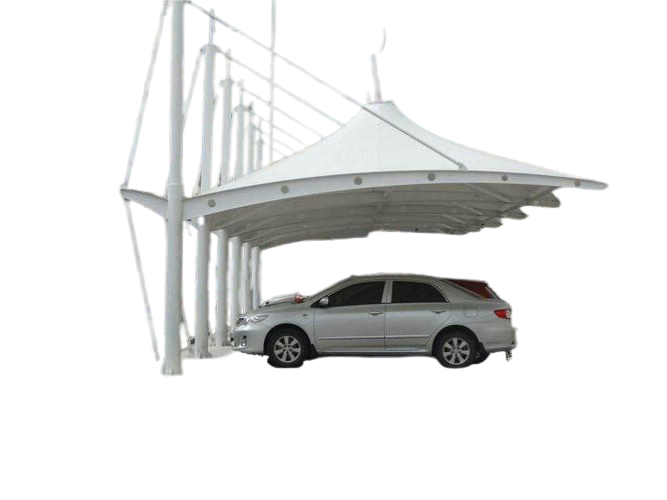 Outdoor Park Landscape Shed Tensile PVDF Roof Ceiling Membrane Steel Structure Awning