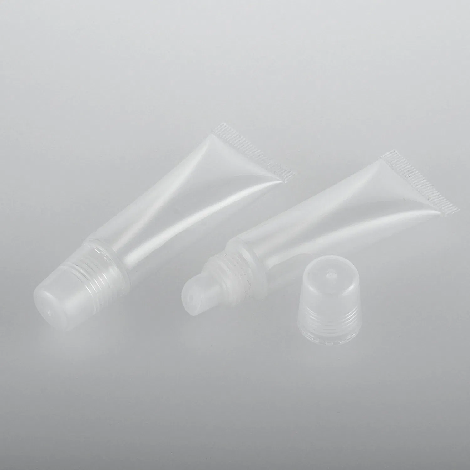 8ml Clear Soft Empty Balm Containers Refillable Mini Cosmetic Lip Gloss Tubes for cosmetic Makeup and Travel Toiletries