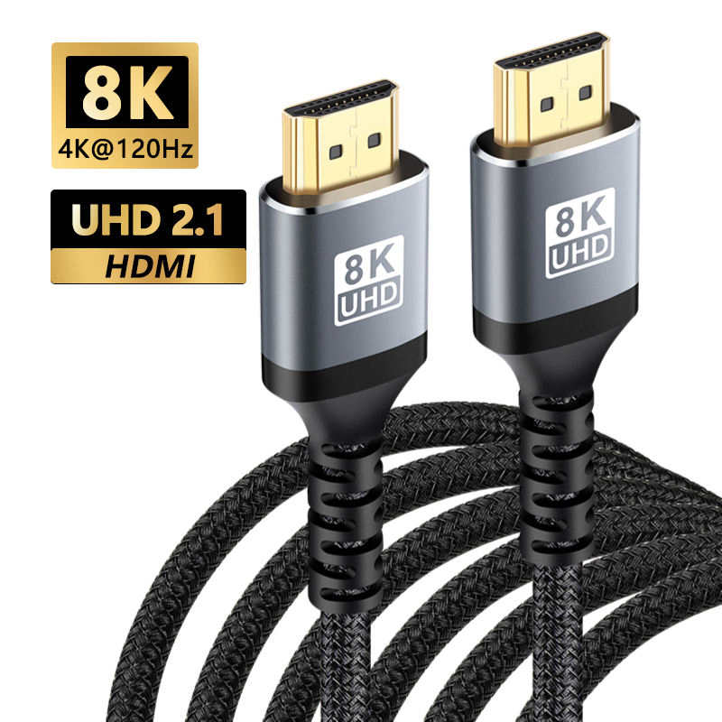 Кабель HDMI 8K 2.1 Ultra HD, плетеный, 8K60Hz 4K120Hz