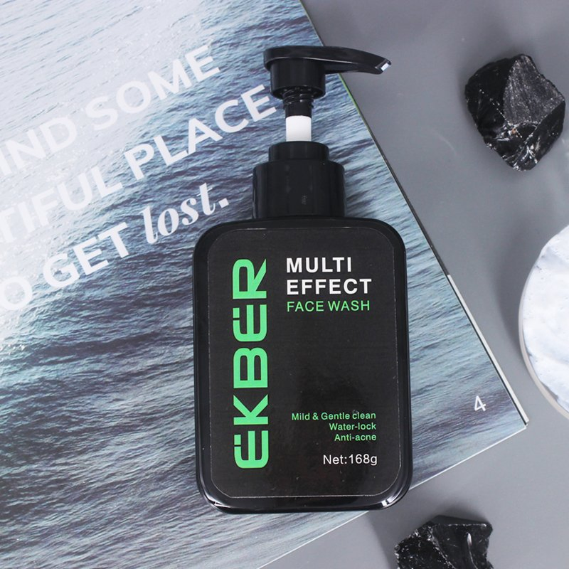 Private Label Man Clean Skin Facial Foam Cleanser Skin Care Multi Effect Face Wash
