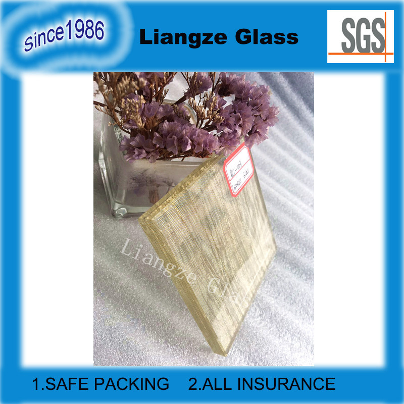 Modern Hyaline Glass Art Decoration with Fabric Accents