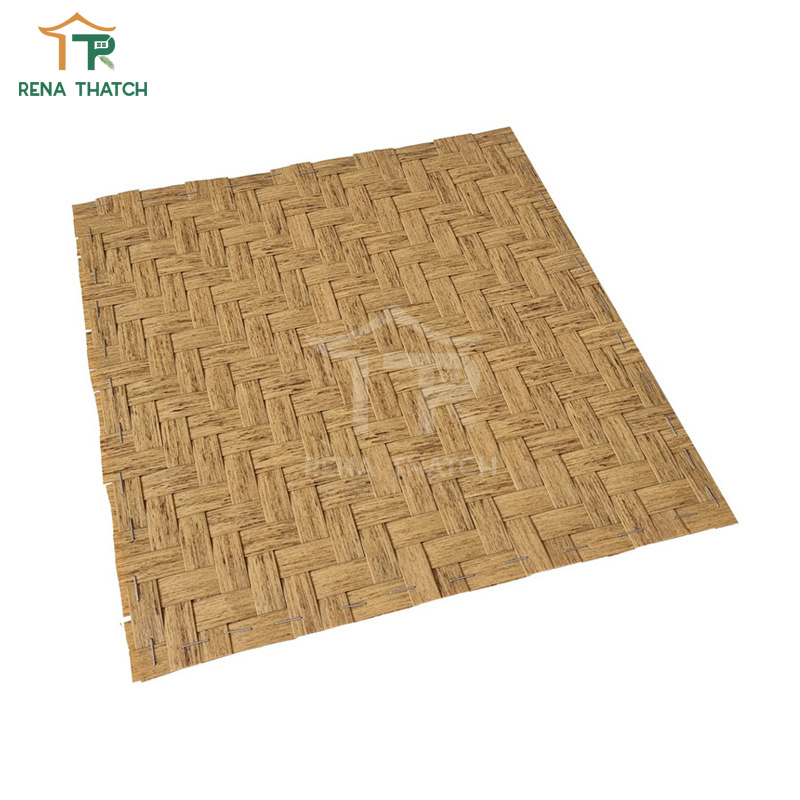 Popular Artificial Straw Weaving Sheet Roof Ceiling Synthetic Plastic Straw Mats
