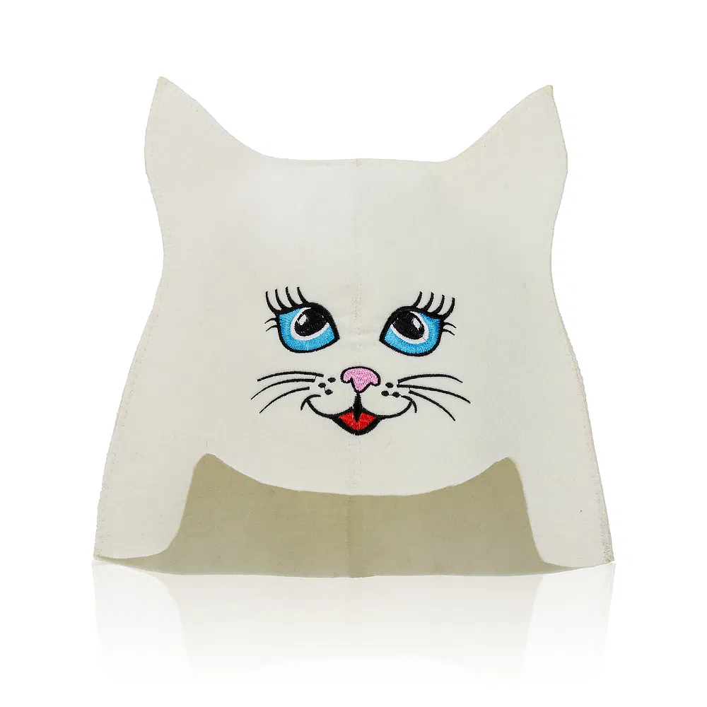 Eco-Friendly Wool Sauna Headwear - Heat-Blocking & Cute Bunny Ear Style