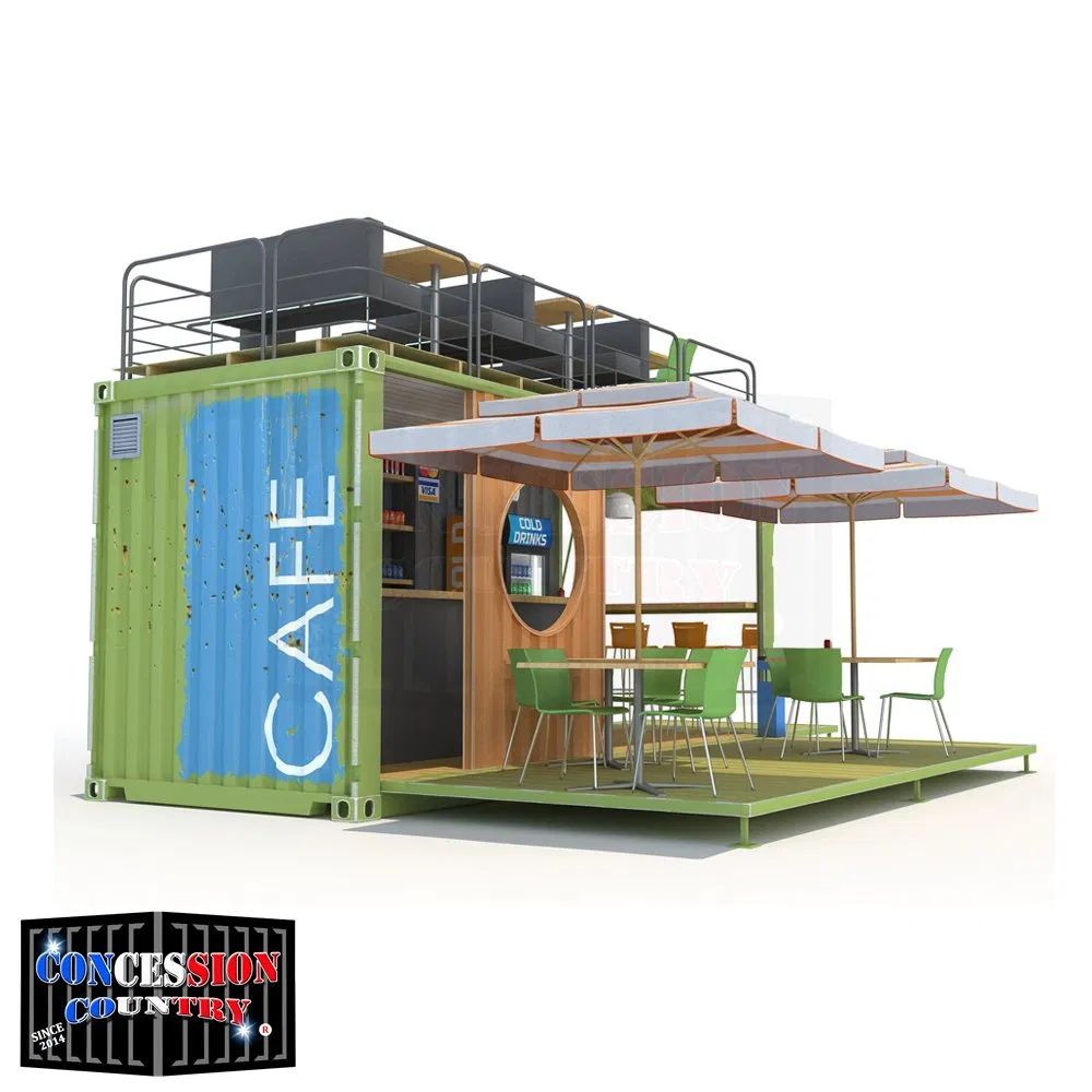 Fast Food Container Restaurant Prefab Container Coffee Shop Cafe Bar Restaurant Kitchen Solutions