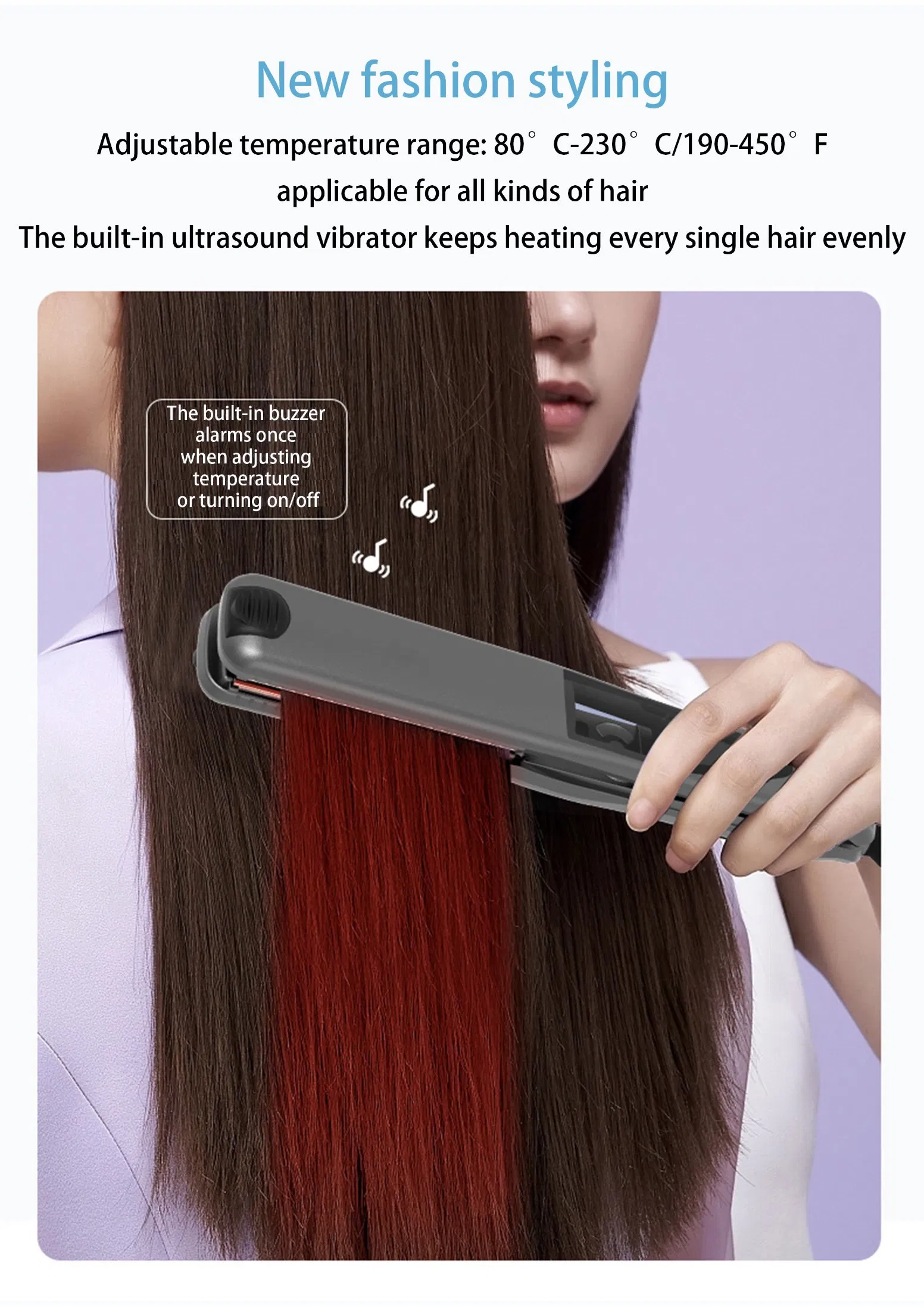 Ceramic Plate Straightening Iron for Personalized Hair Care and Styling