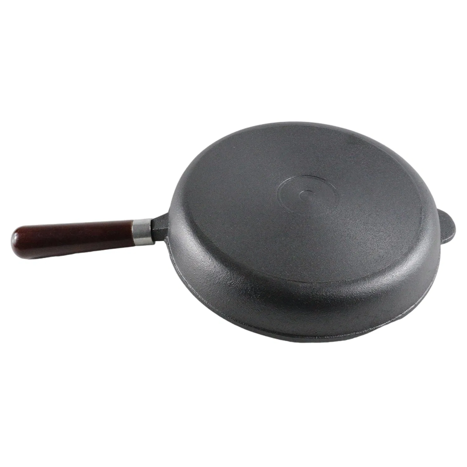 Чугунная сковорода с деревянной ручкой для жарки и гриля