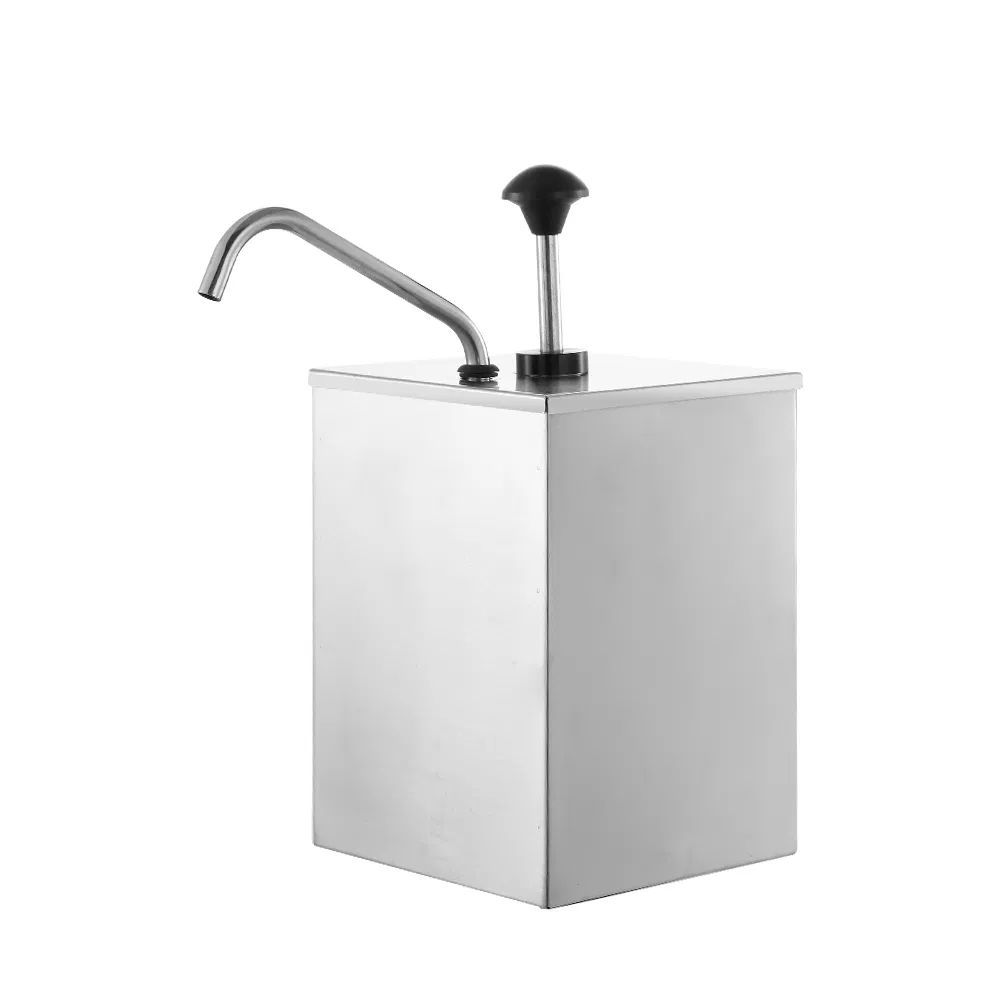 Factory 7 Quart Chamber Stainless Steel Restaurant Ketchup Condiment Dispensing Pump