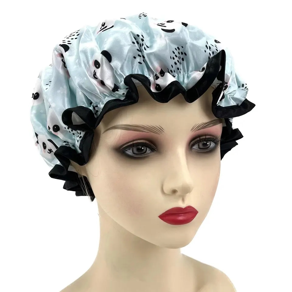 Cute Shower Cap Funny Cartoon Shower Bath Hair Waterproof Caps