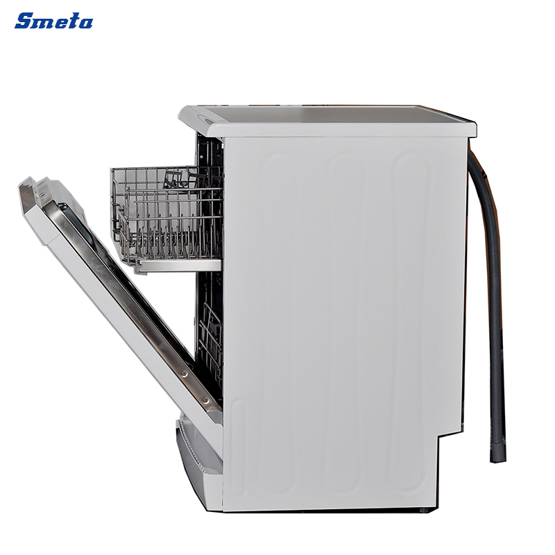 220V 50Hz Home 60cm Width 14 Place Sets White Dishwasher Machine