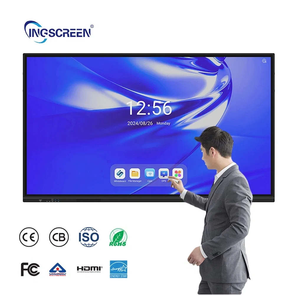 Wireless Projection High Resolution OEM ODM Custom All-in-One Interactive Smart Board