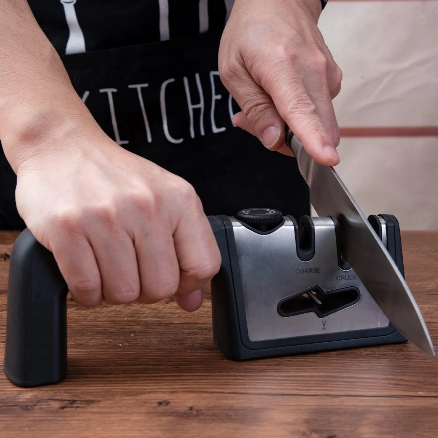 Adjustable Knife Sharpener 19 40 3 Stage Scissor Non Slip Ergonomic Tool