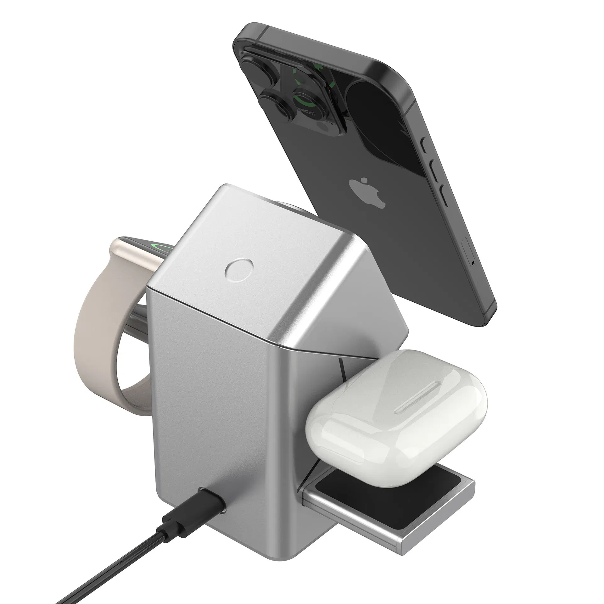 3-в-1 беспроводная зарядная станция для iPhone, Apple Watch и AirPods