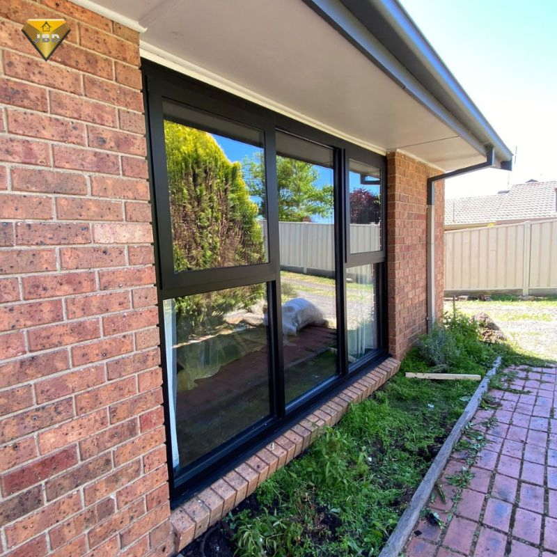 Design Aluminum Awning Windows for Philippines Used with Screen Small Glass Curtain Wall Awning Windows for Sale