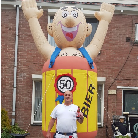 3.5m High Bier Holland Balloon, Air Blower Included Giant Inflatable Abraham Doll Balloon for Sale