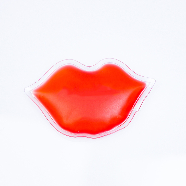 Lip Shape Gel Ice Pack Reusable Cold Hot Pack for Face Body