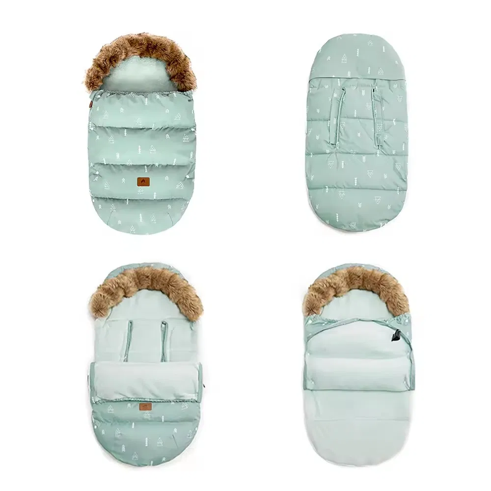 92cm Footmuff Infant Outdoor Pattern Print Baby Stroller Sleeping Bag with Zip
