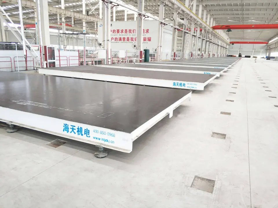 Tilting Table Mould for Wall Panels and Beams for Villar Building