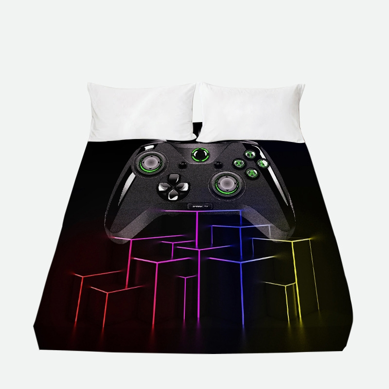 Fitted Sheet Bed Sheet with Printed Logo