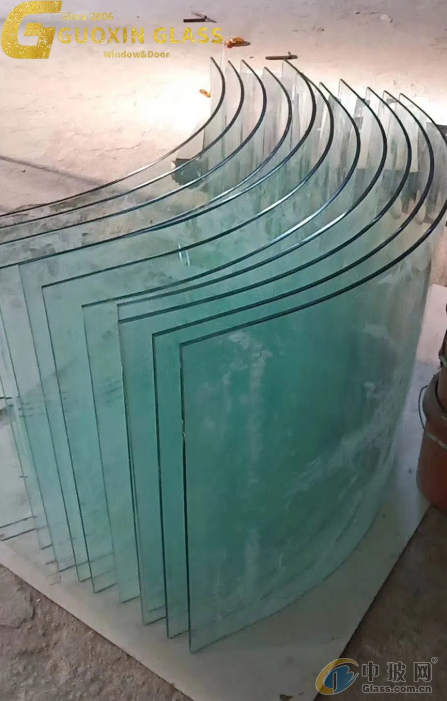 Heat Insulating Tempered Curved Glass for Stylish Curtain Wall Designs