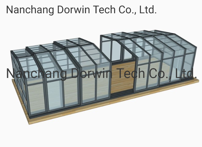 Movable Retractable Patio Sunroom Sun House Pool Enclosures for Cafe Restaurant