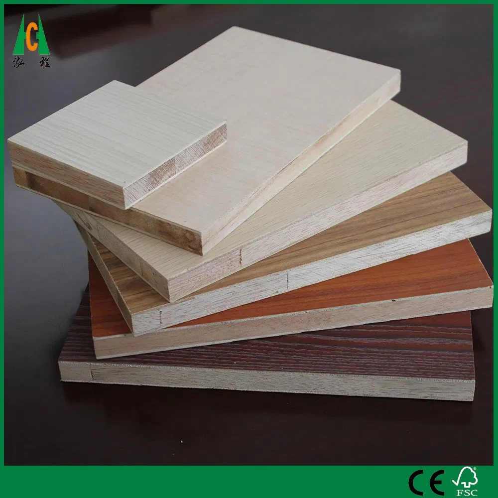 Melamine WBP Glue Plywood Laminated Wood Board Blockboard