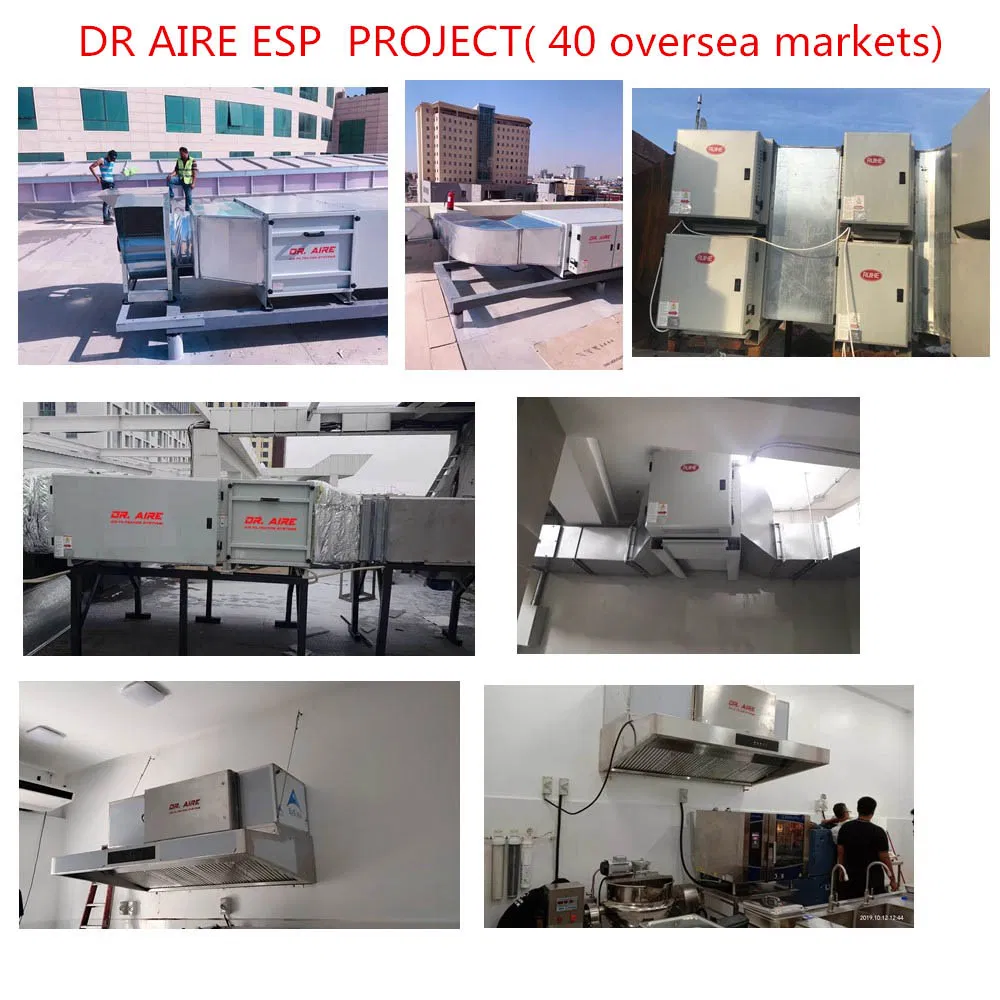 Dr Aire Save 20% Cost Smoke Filter for Food Processing Machinery Emission Over 98% Smoke Remove