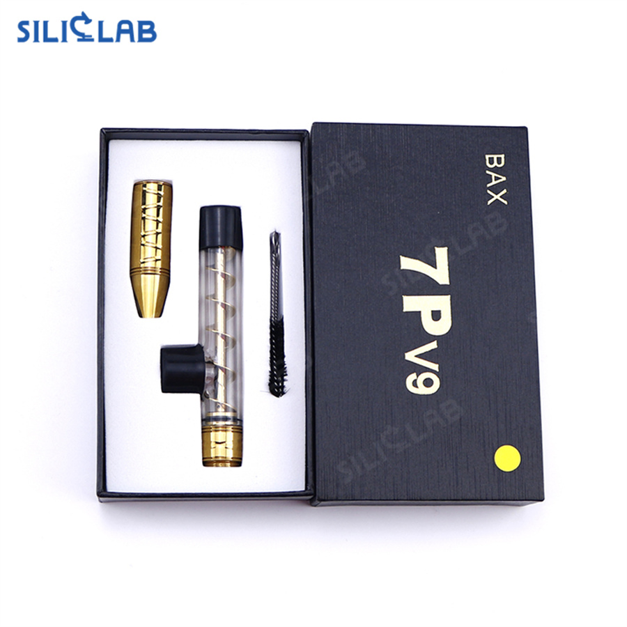 7PV9 Convenient Stash Kit Herb Twisty Glass Blunt Smoking Pipe