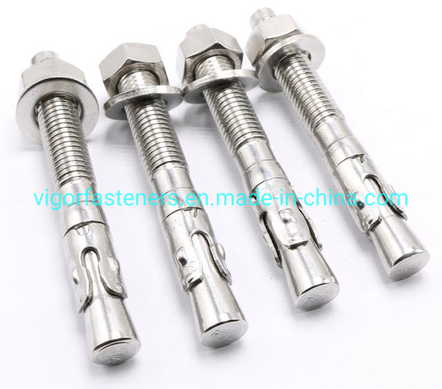 Stainless Steel 304/316 Wedge Anchor Bolt Grade 4.8/5.8 for Building Construction