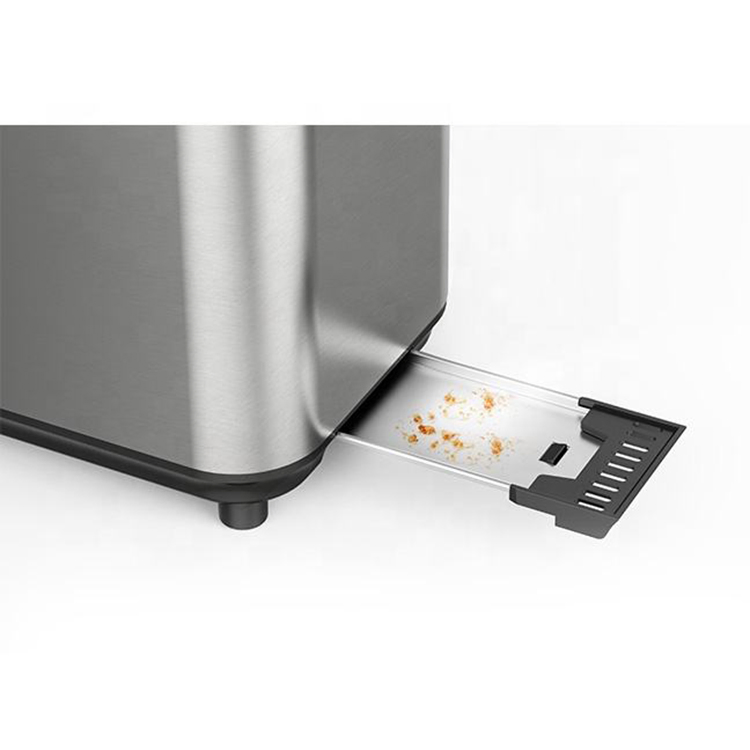 2 Slice Long Slot Household Digital Toaster with Indicate Light and Viewing Window