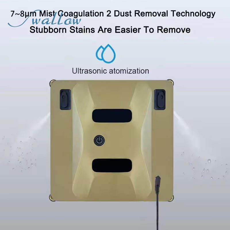 Newest Square Professional Deep Clean Automatic Glass Cleaning Machine Electric Window Cleaners Window Cleaning Robot