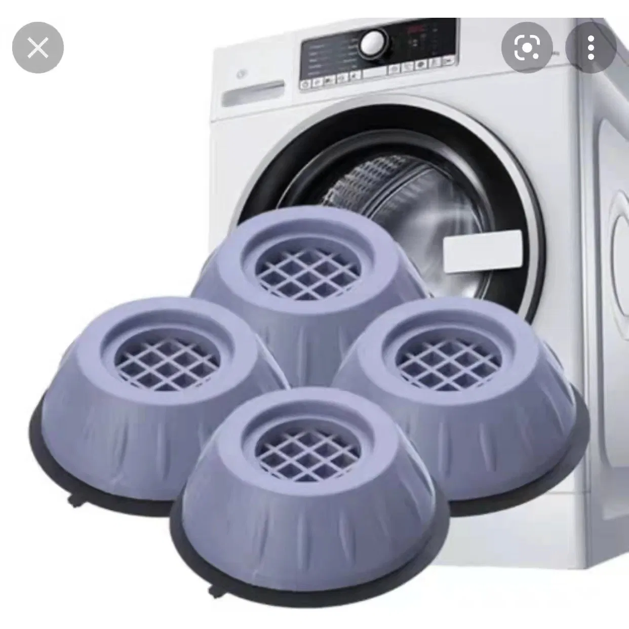 Washing Machine Isolation Foot Pads for Anti-Vibration Anti-Walk Washer Dryer Anti Slip Mat Ideal Vibration Reduction Shock Absorber