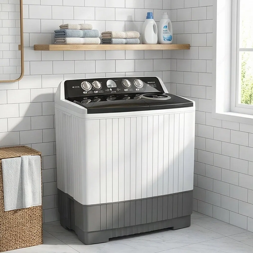 16 Kg Twin Tub Big Capacity Lavadora Household Washing Machine