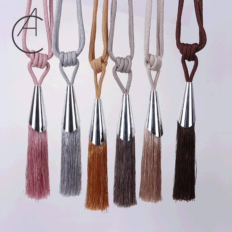 Home Textile Decorative Velvet Ball Curtain Fringe Tassel Textile Curtain Tassel Fringe Tied Rope Curtain Tassel Beaded Tieback