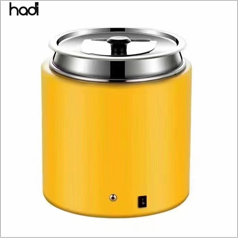 Hot Selling 10L Commercial Stainless Steel Soup Warmer Pot Buffet Server Food Warmer Electric Stews and Sauces Food Warmer Soup White Color Soup Warmer Station