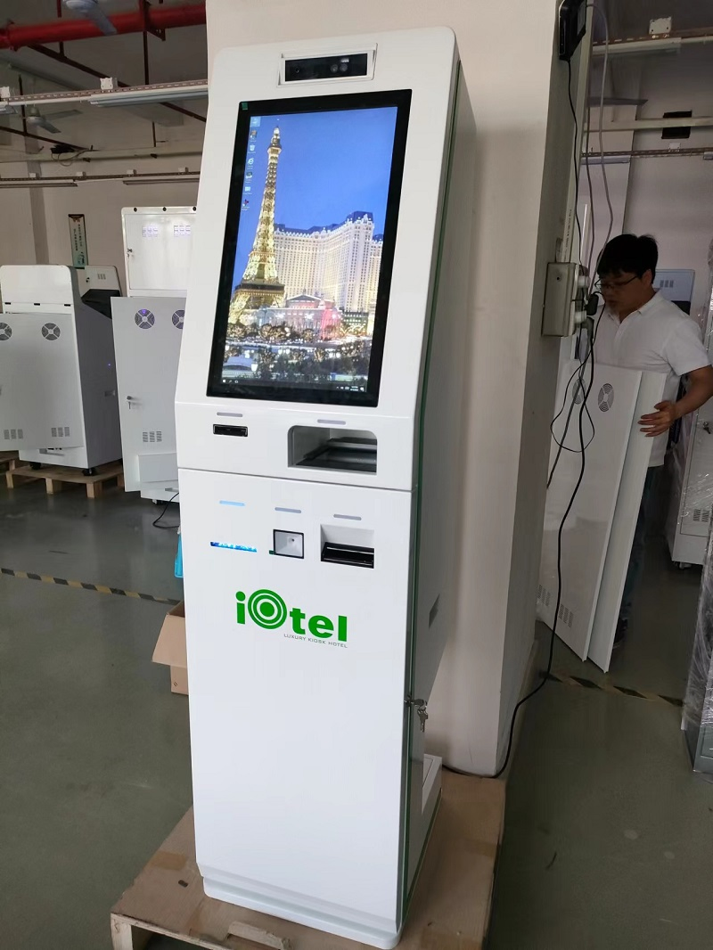 Customized Hotel Intelligent Self-Check-in Card Kiosk with One Stop Solution