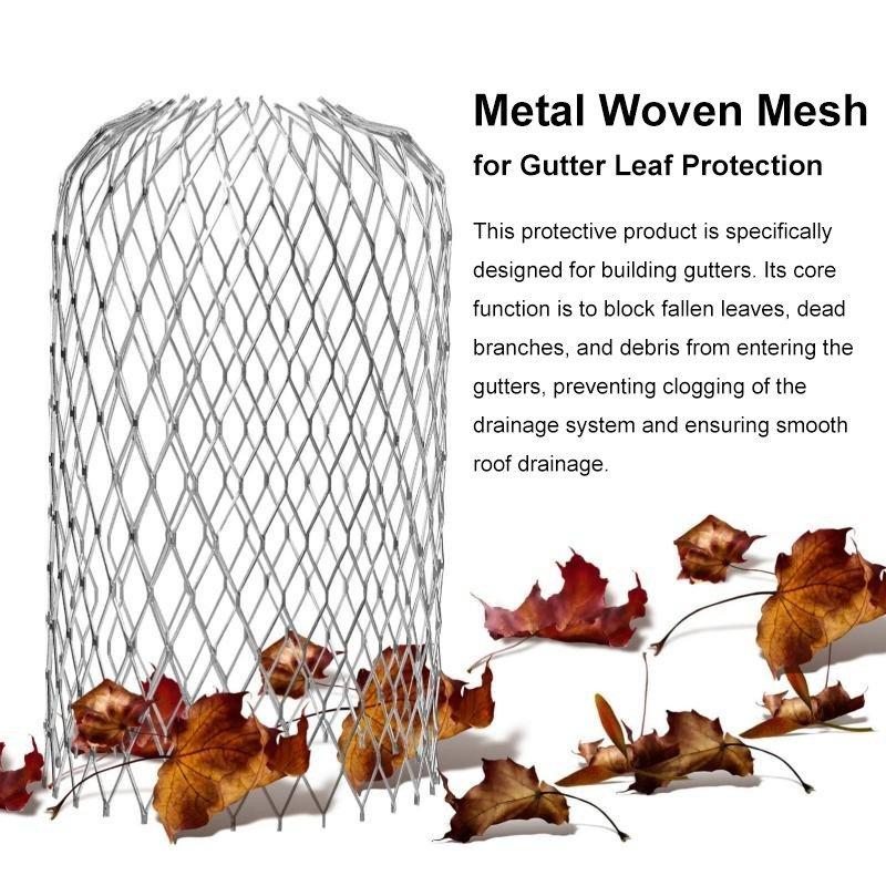 High Filtration Efficient Protective Metal Gutter Guard Mesh for Shopping Mall Gutters