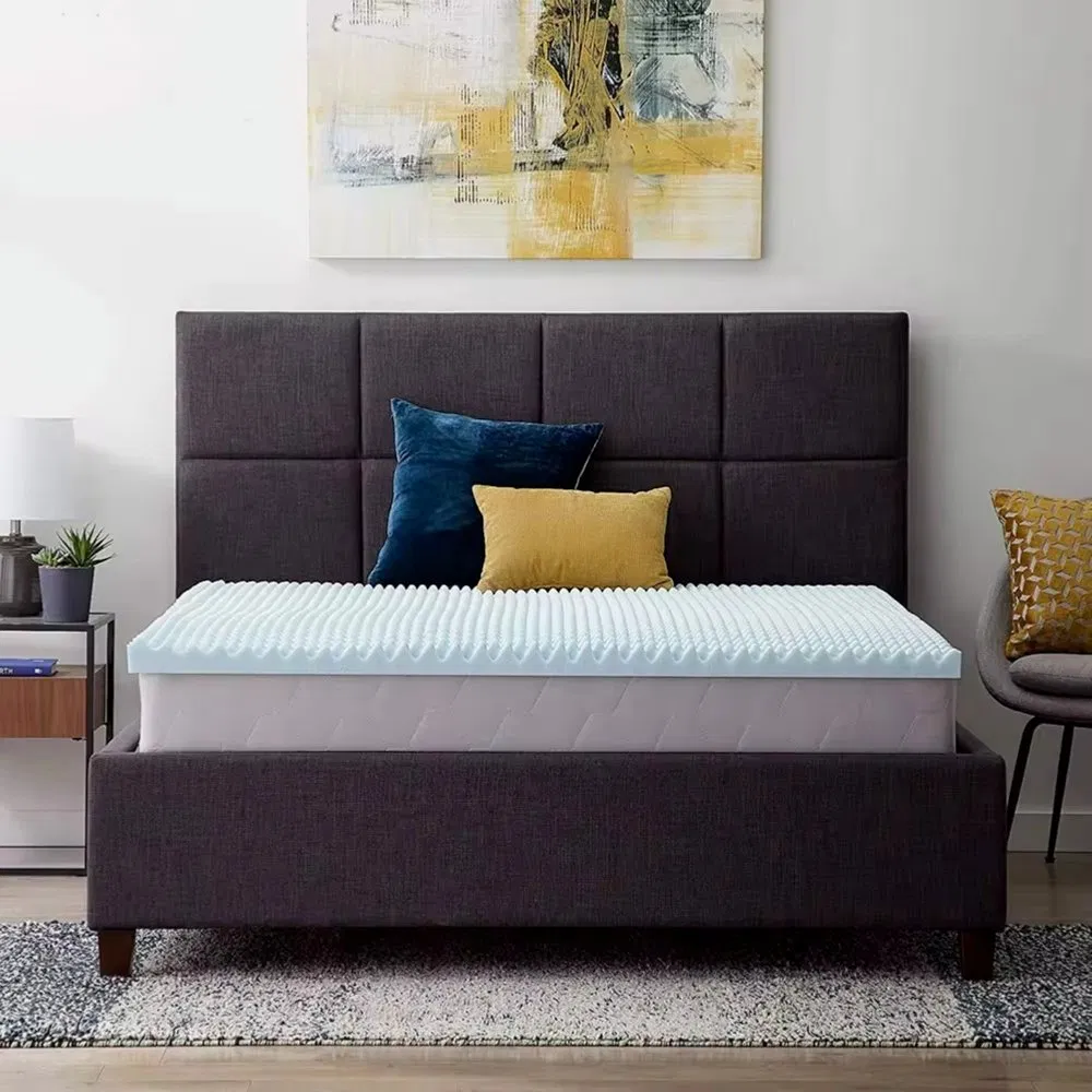 2-4 Inch Queen Size Bed Mattress Topper Sleeptight Cooling Gel Memory Foam Mattress Topper in a Box