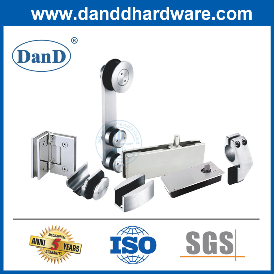 China Manufacturer Solid Brass Glass Bathroom Door Hinge Hardware Ironmongery