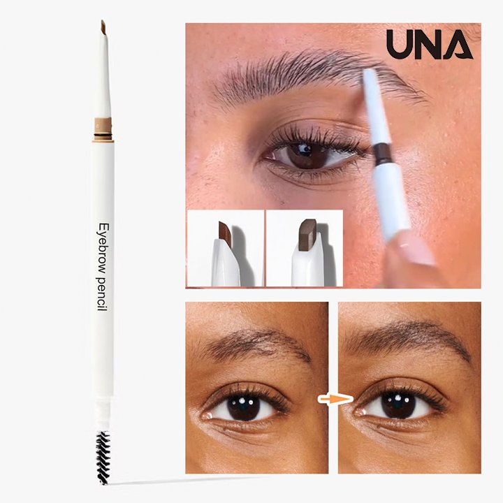 High Quality Vegan Eyebrow Pencil Brush Private Label Waterproof Long-Lasting Flexibility Eyebrow Pomade Matte Double Head