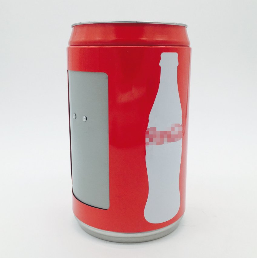 Restaurants and Coffee Shops Stylish Metal Cola Tin Shape Tissue Holder Ring Napkin Box