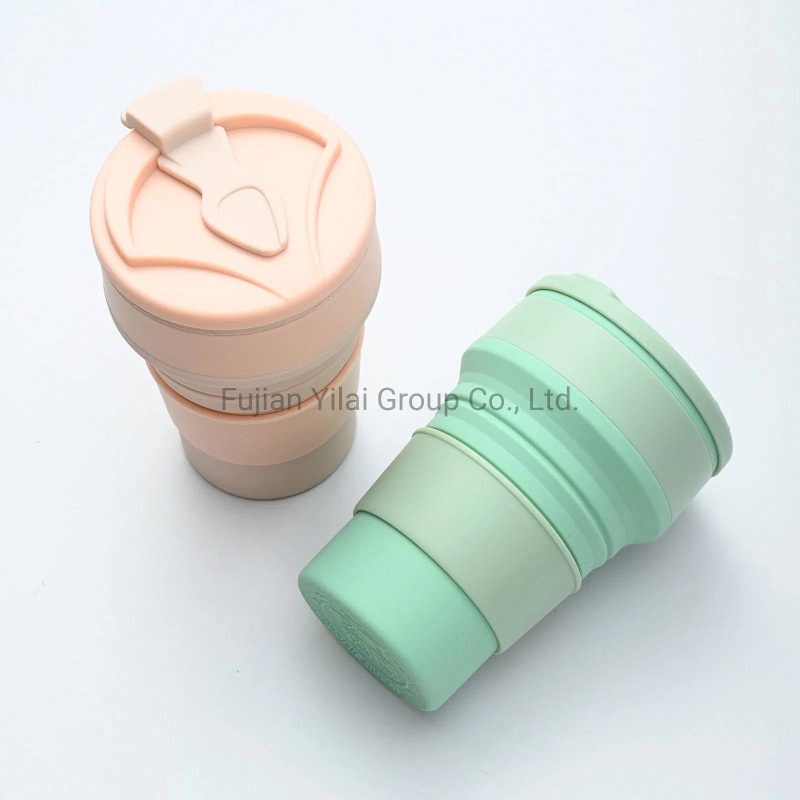 Складная силиконовая дорожная кружка 14oz