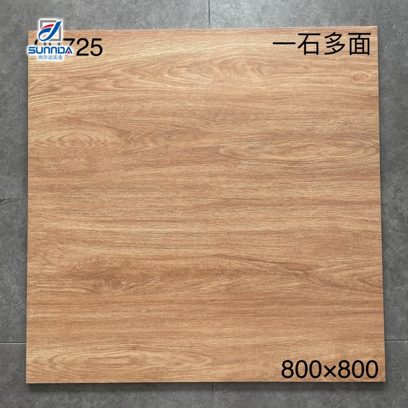 60X60cm Non-Slip Porcelain Wood Look Tile Matte Rectified Wooden Floor Tiles
