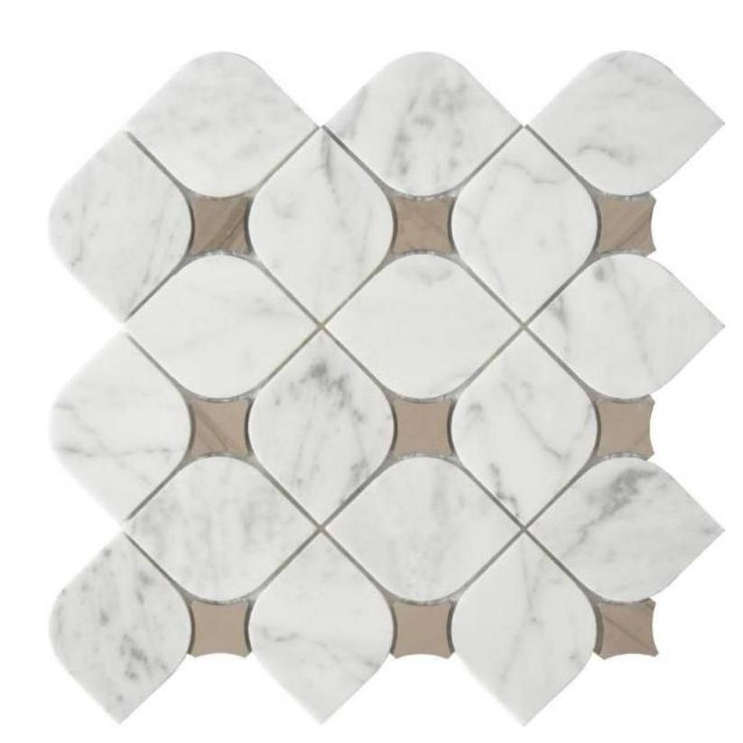 Натуральная мраморная мозаика для стен, 300x300 мм