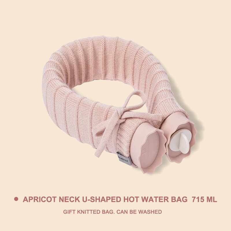Portable Silicone Neck U-Shaped Hot Water Bottle