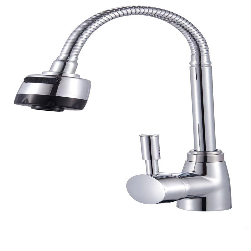 Balcony Bath Cabinets Single Holes Cold and Hot Water Faucet Water Pressure Voltage Two Gear Kitchen Sink Faucet