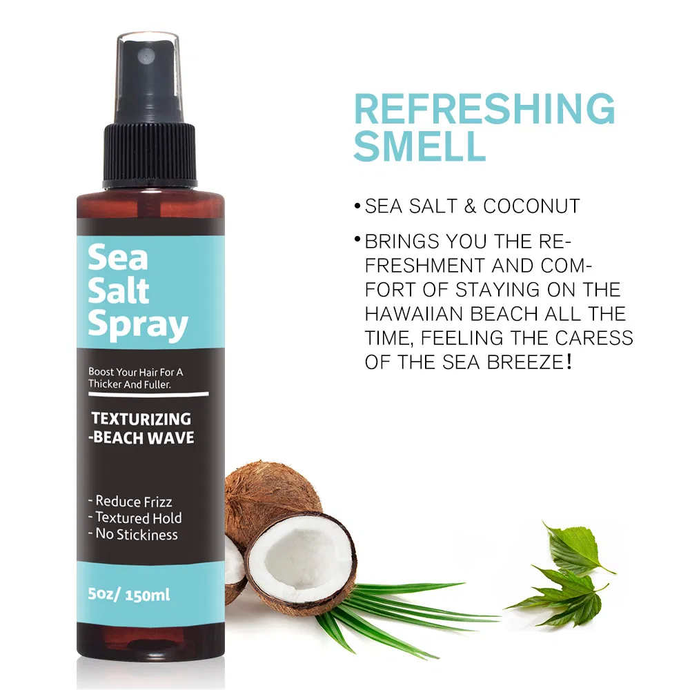 Private Label Mens Styling Products OEM Texturizing Sea Salt Spray Refresh Hair in Seconds