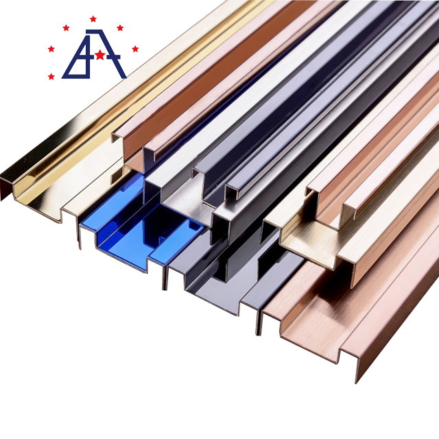 2019 New Fashion Aluminium Metal Tile Trim Square Aluminum Ceramic Edge Tile Trim