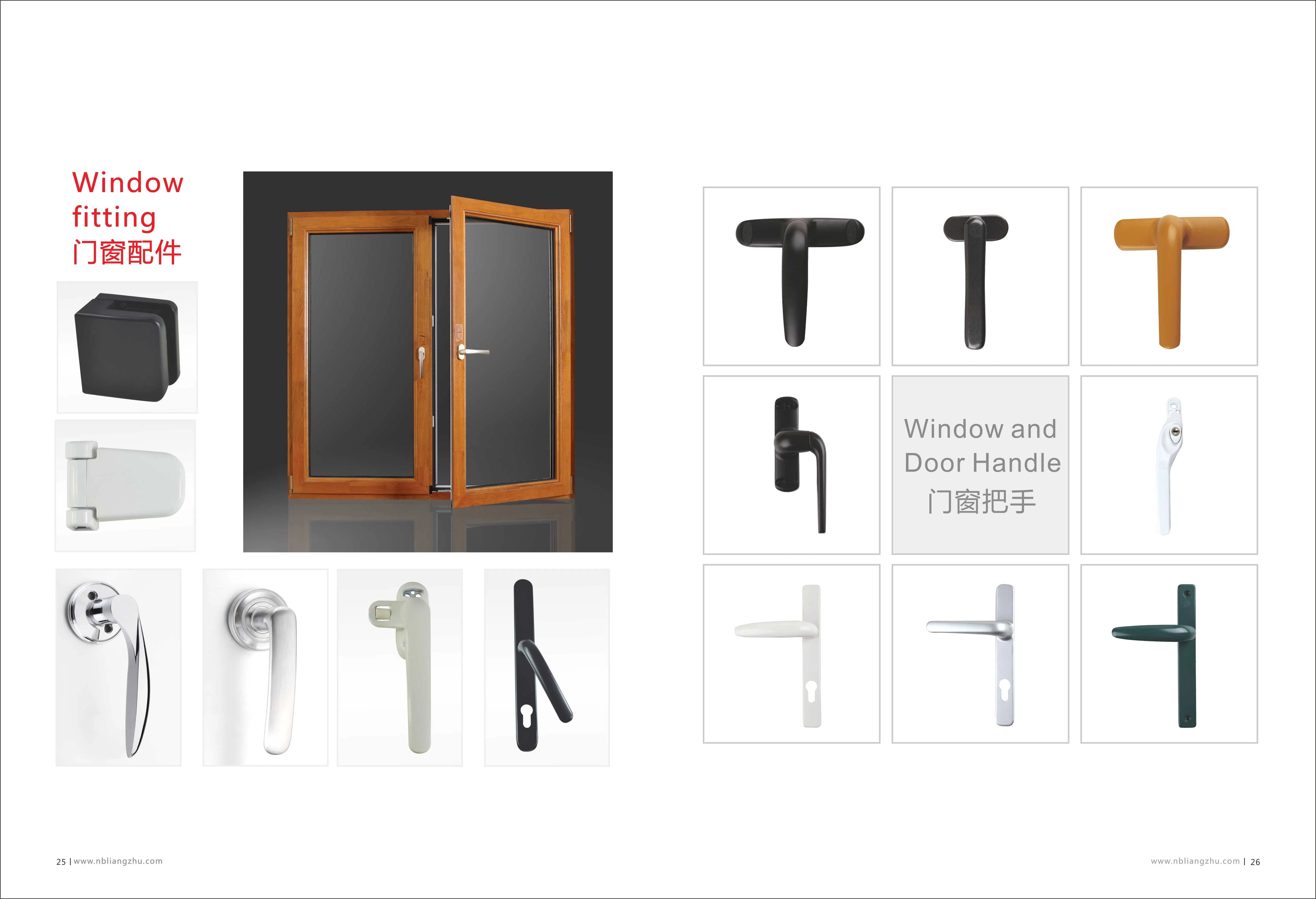 Zinc Alloy Handle Zamak Powder Coating Sliding Door Window Hardware Aluminium Accessories Lever Window Pull Handle